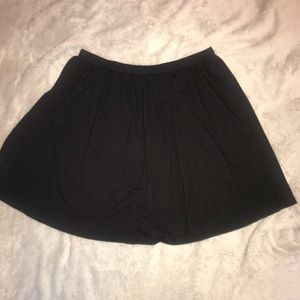 black skater-skirt